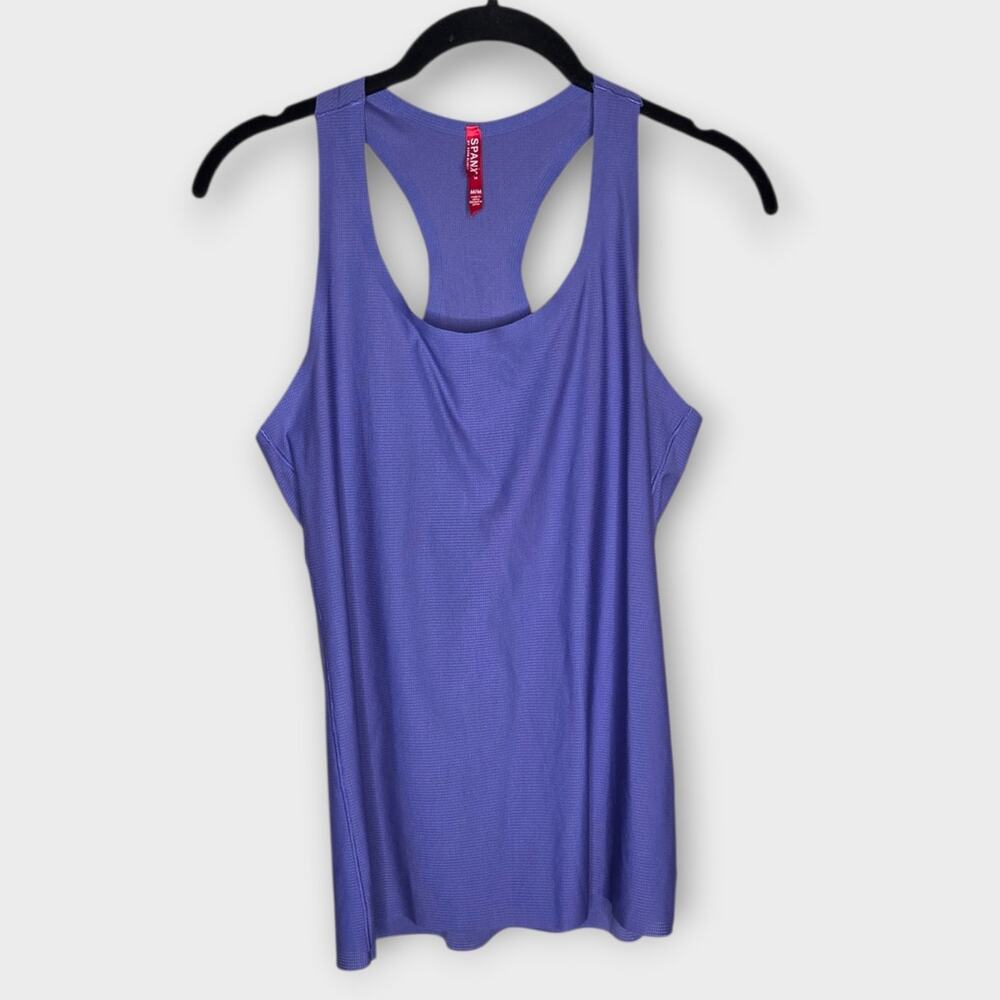 Spanx Purple Perforated Racerback Tank Top Breathable Workout Women's Med